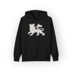Lion of Judah White and Black Hoodie