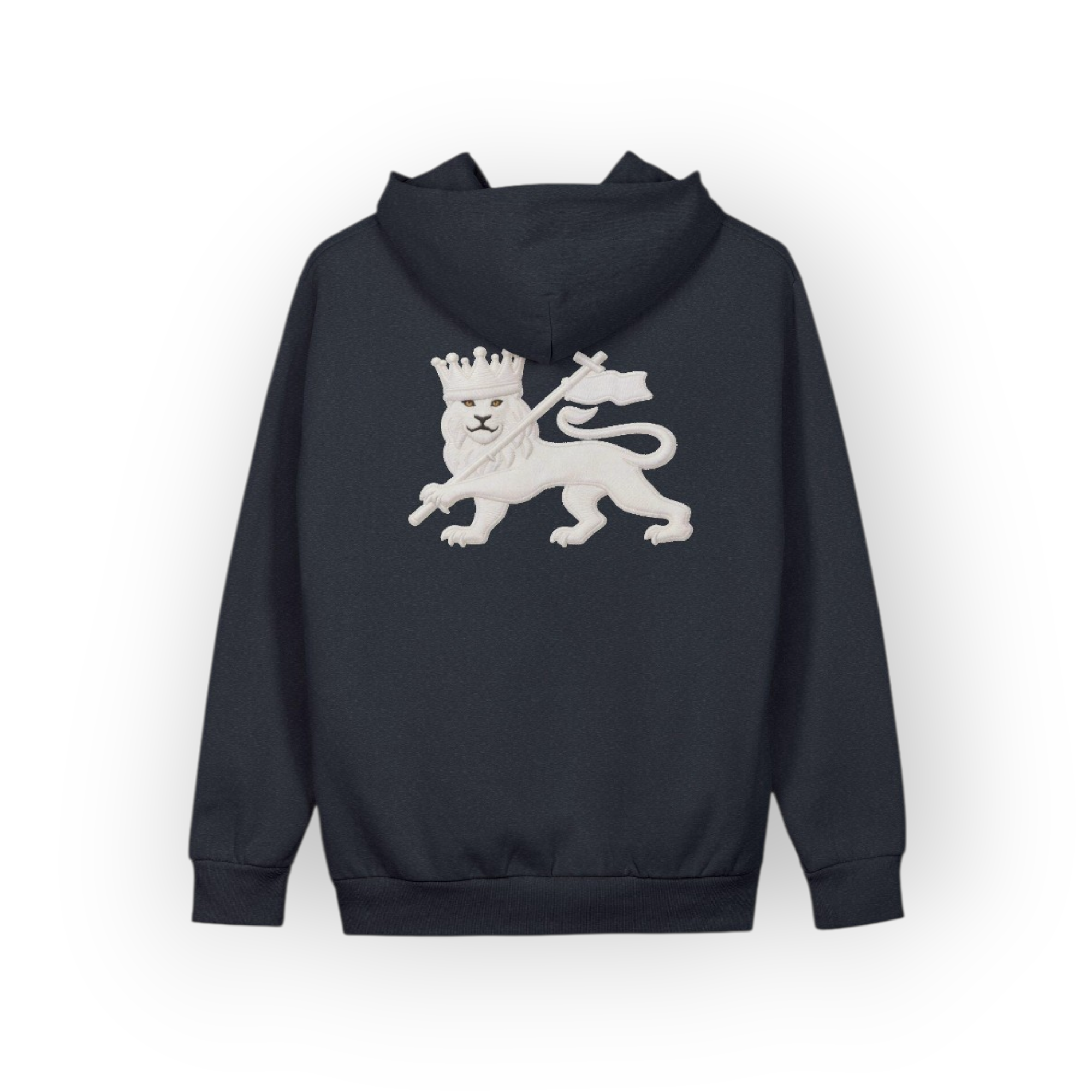 Lion of Judah Whiteout Emblem Hoodie - Image 4