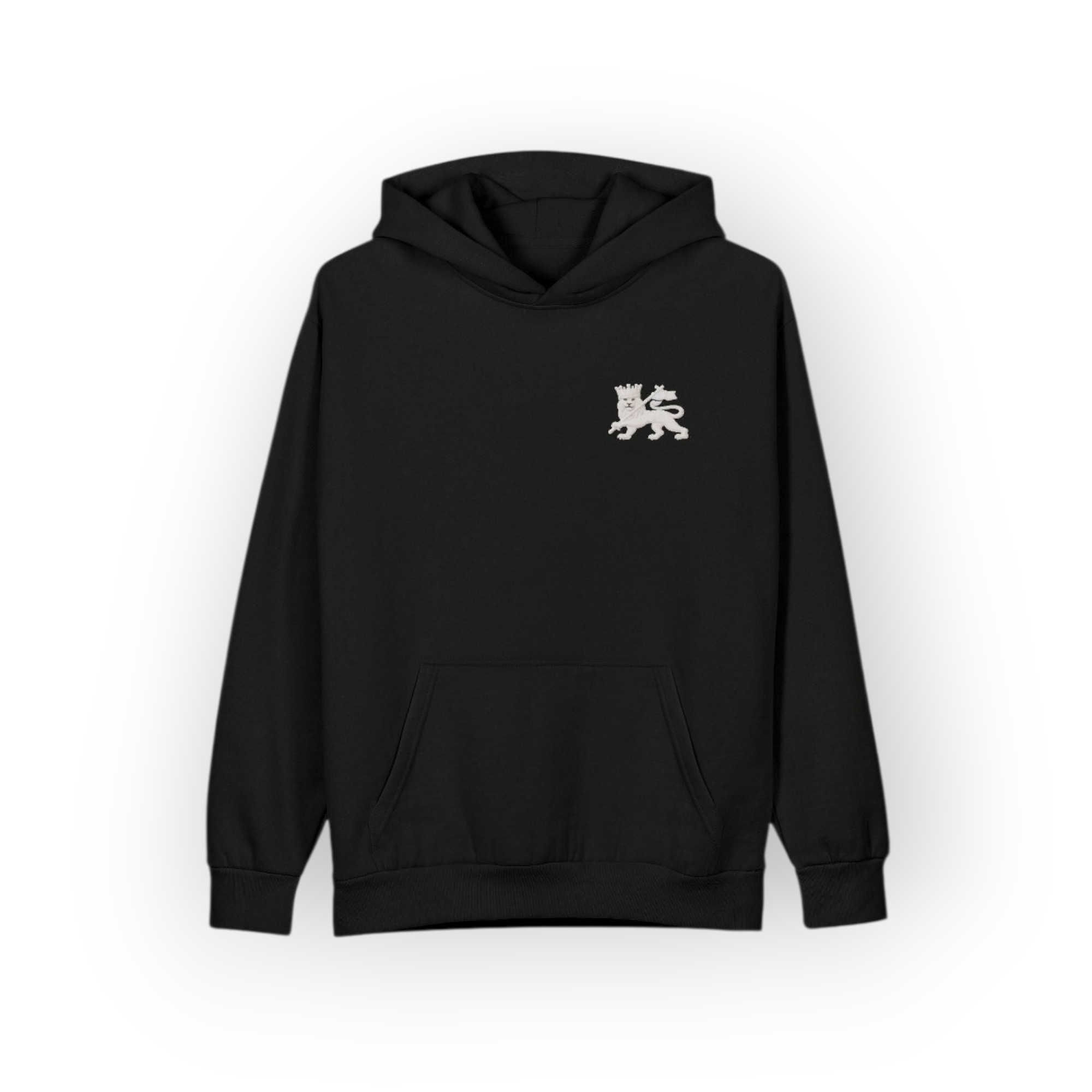 Lion of Judah Whiteout Emblem Hoodie