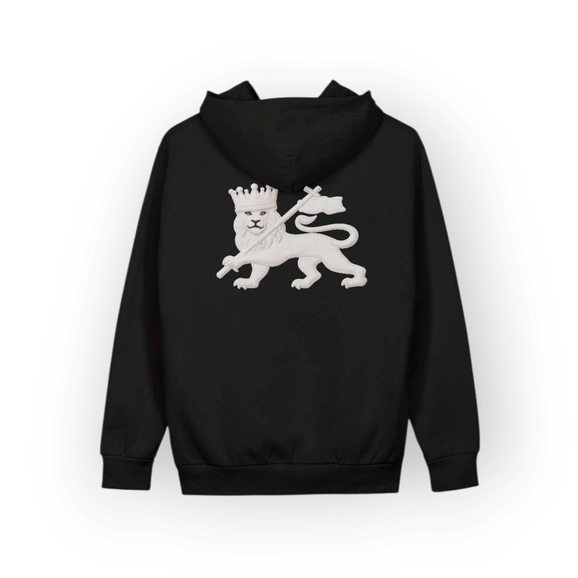 Lion of Judah Whiteout Emblem Hoodie - Image 2
