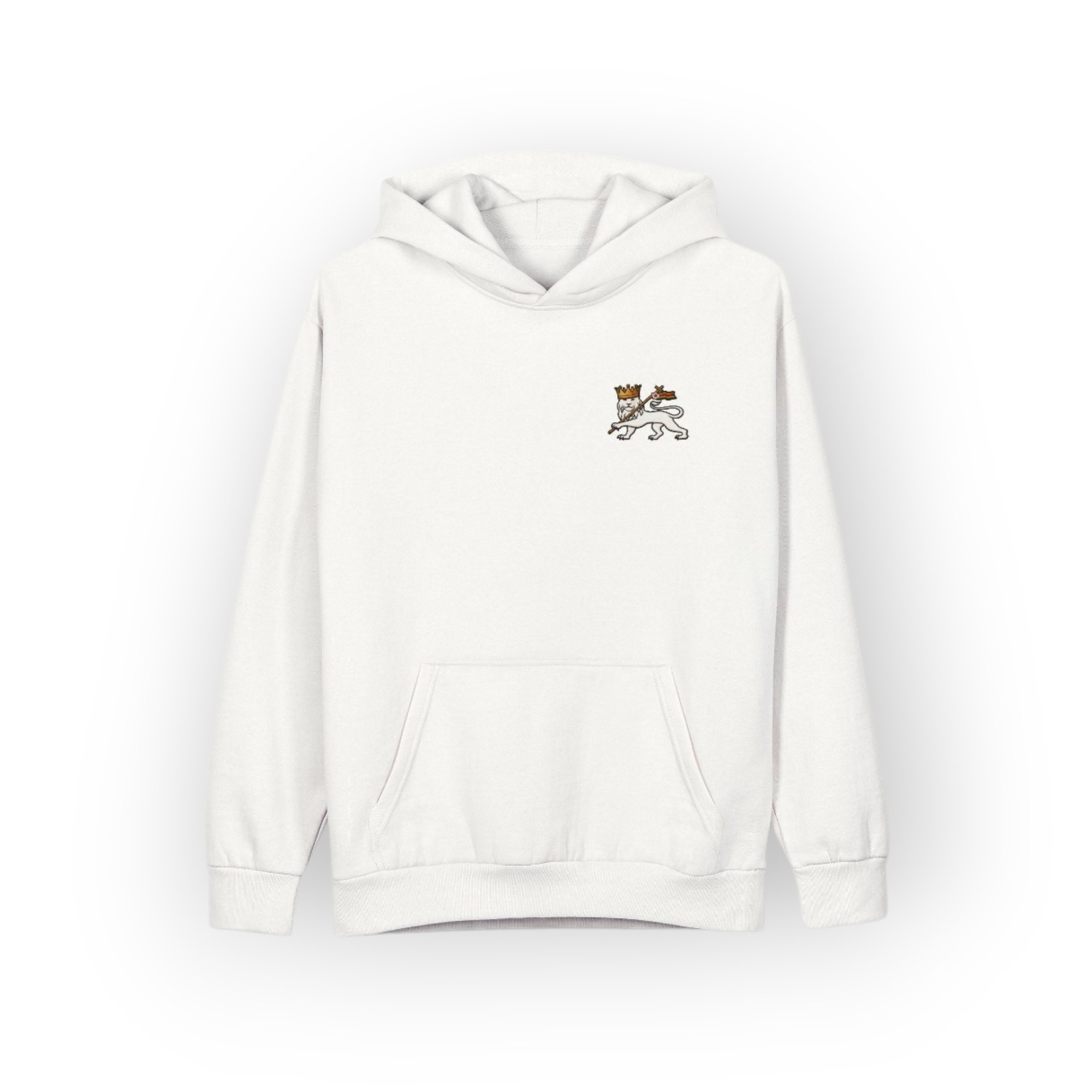 Lion of Judah White Hoodie