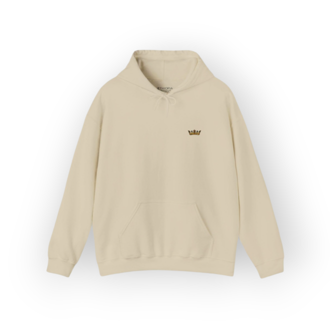 Crown of David Sand Hoodie | Gold Embroidery