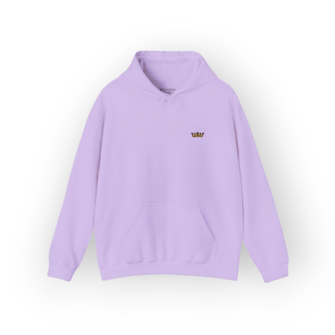 Crown of David Purple Hoodie | Gold Embroidery