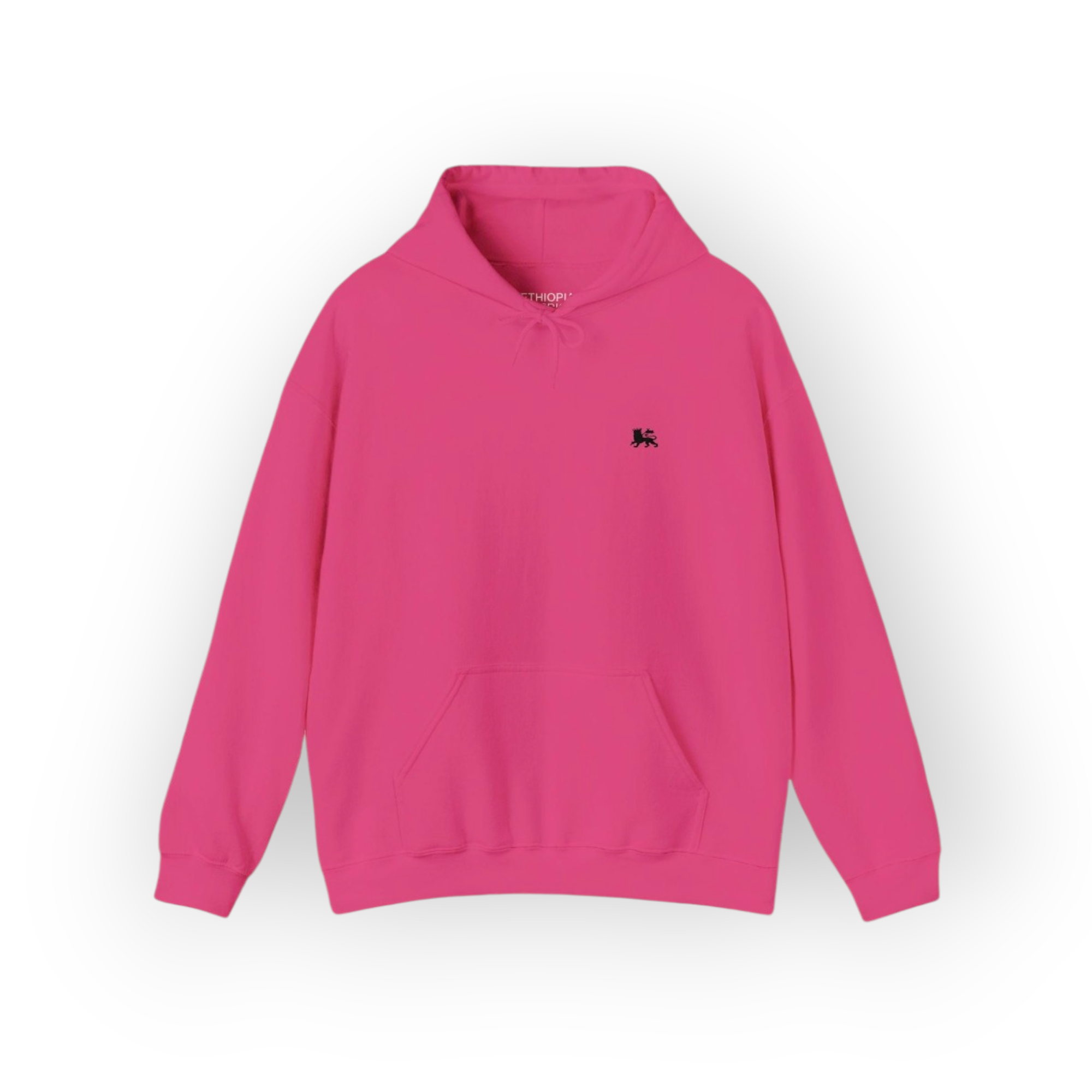 Lion of Judah Bright Pink Hoodie | Black Emblem